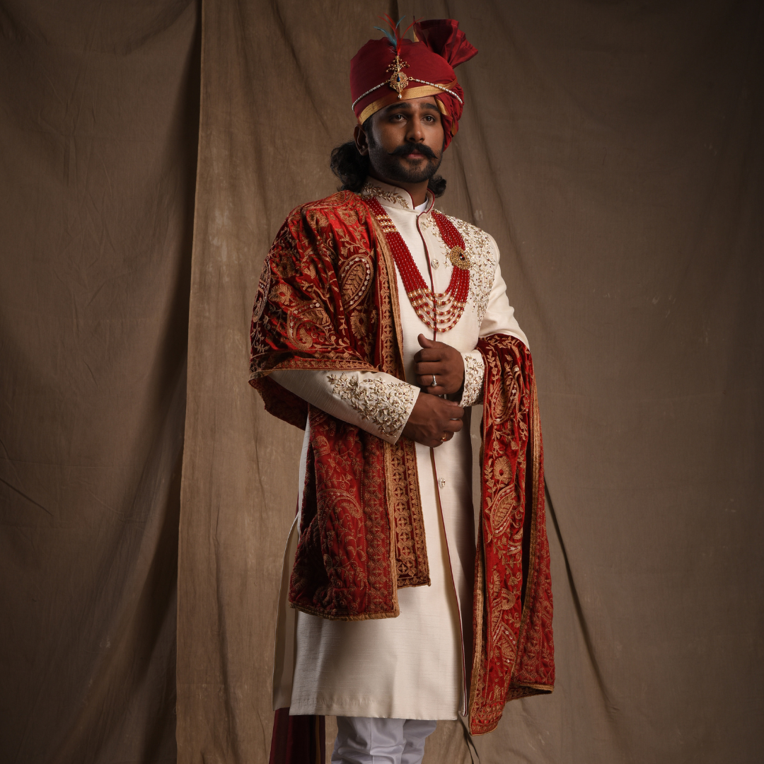 Royal Ivory Wedding Sherwani